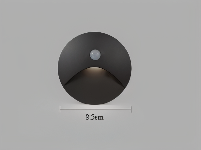 LED Wall Sconce for Stairs, Hallways and Entrances | Weatherproof IP65 Step Light in Square or Round, 3 W