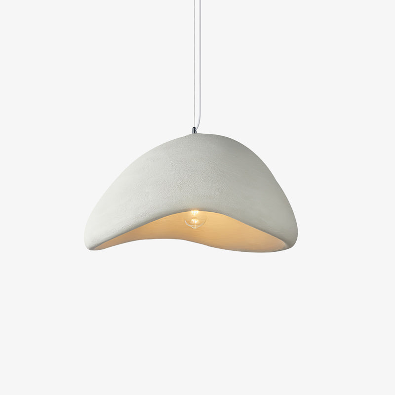 Wabi Sabi Cocoon Pendant Light | Organic Paper Shade Design | Soft Ambient Lighting for Living Rooms and Bedrooms