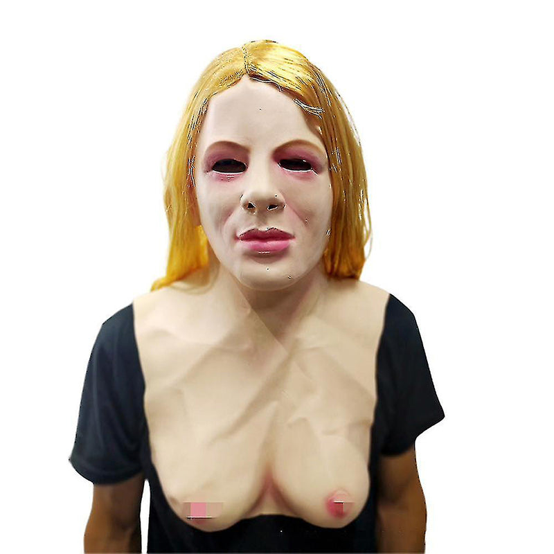 Realistic old man full face latex Halloween mask, style 29