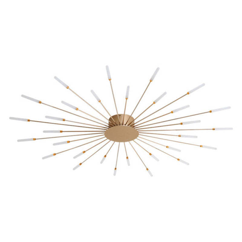 Fireworks-Style LED Ceiling Light | Multi-Arm Radiating Design | Available in Black or Gold Finishes
