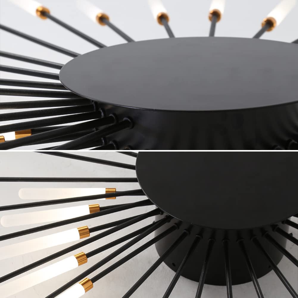 Fireworks-Style LED Ceiling Light | Multi-Arm Radiating Design | Available in Black or Gold Finishes