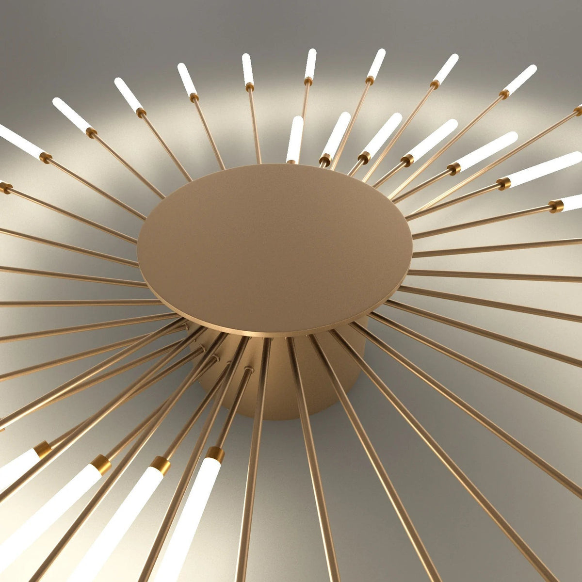 Fireworks-Style LED Ceiling Light | Multi-Arm Radiating Design | Available in Black or Gold Finishes