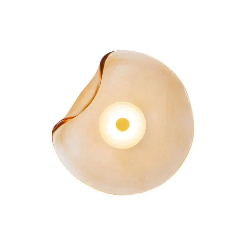 Modern LED Glass Wall Sconce | Decorative Glass Shade | Wall-Mounted for Living Rooms and Bedrooms