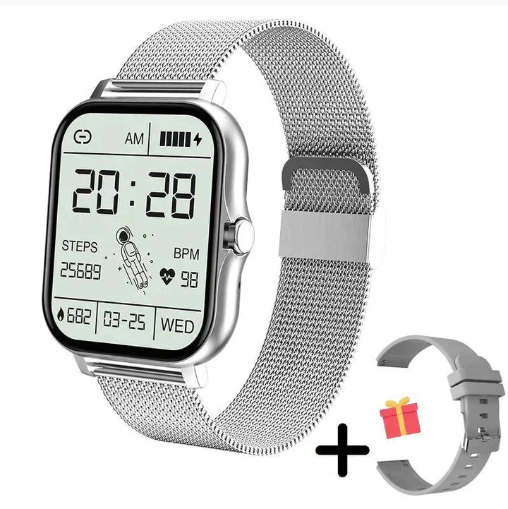 Smart Watch with Heart Rate Step and Sleep Tracking | Bluetooth Call and App Alerts | 240 Hour Battery Life