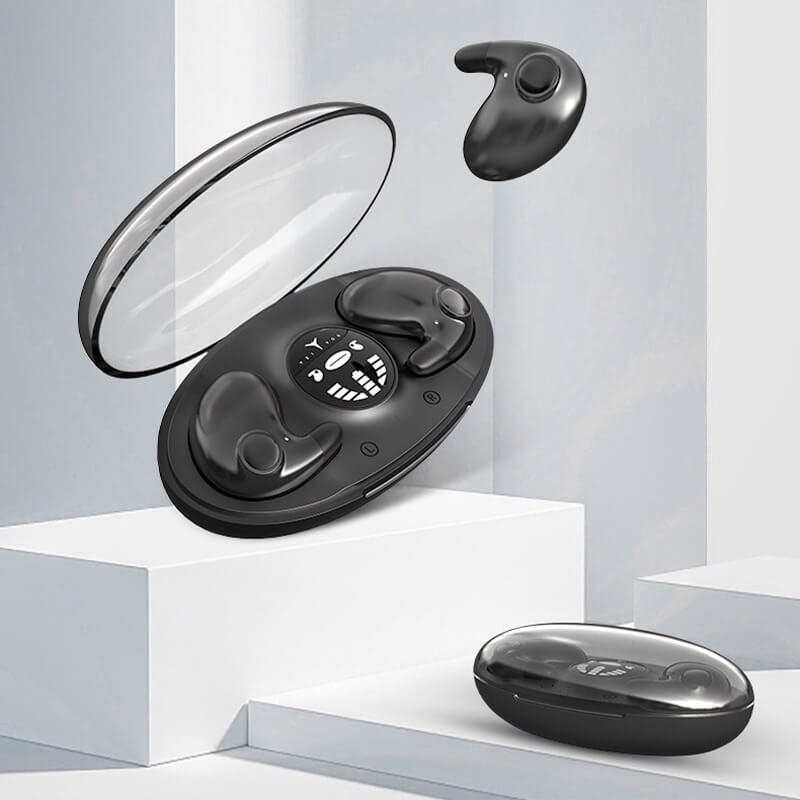 Bluetooth Earbuds for Sleeping, IPX5 Waterproof | 24 Hours of Playtime with Charging Case and Built-In Mic