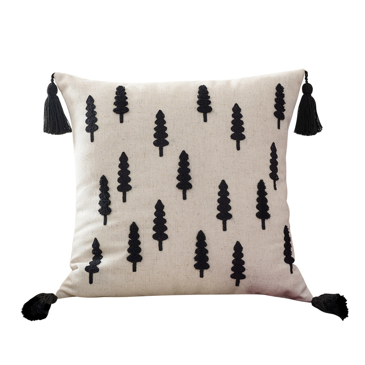 Decorative Christmas Throw Pillow Covers with Tassels