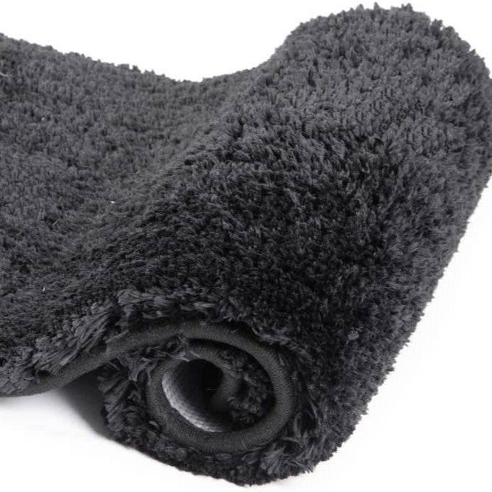Plush Shaggy Floor Mat with a Non-Slip Backing | Machine Washable Rug for Bedroom and Bath | 5 Colors