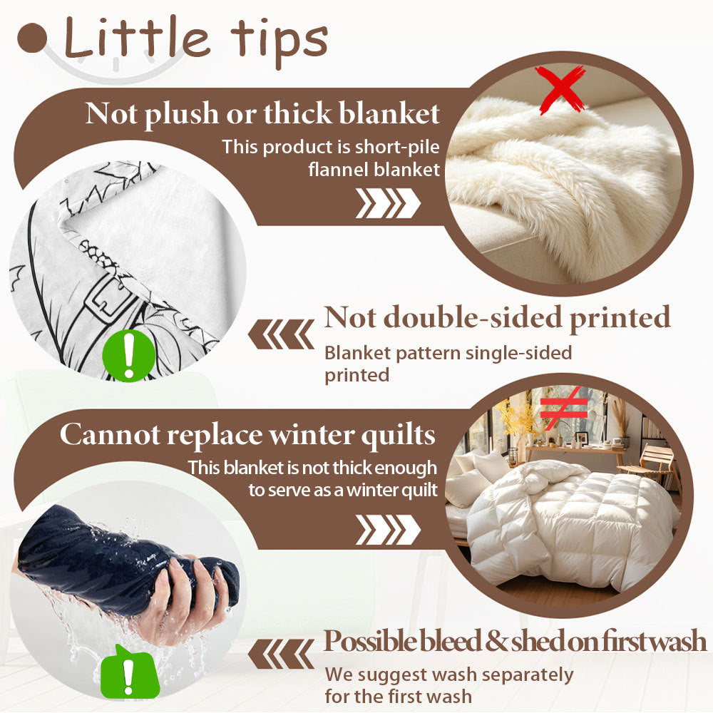 Halloween Throw Blanket | Available in 5 Colors and 5 Sizes | Soft Fleece for Sofas, Beds, and Movie Nights