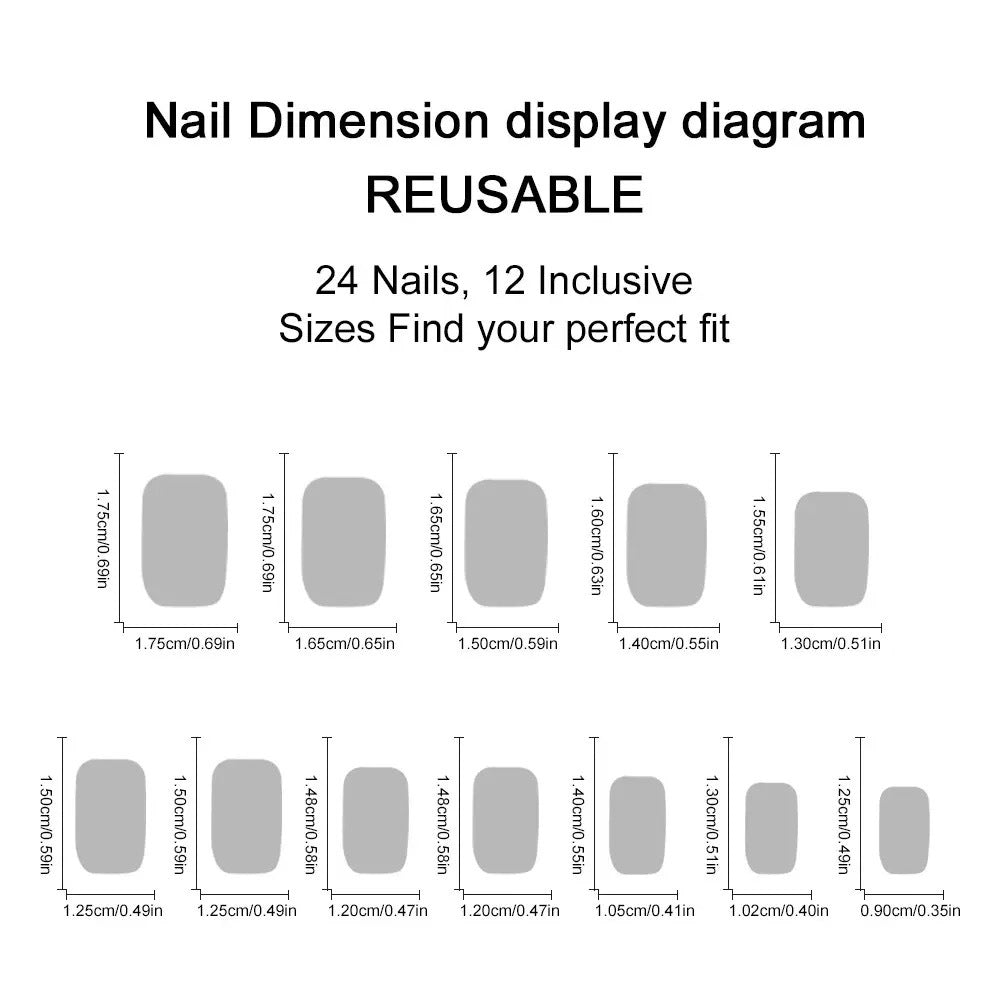 Halloween 3D Press-On Nails | Available in Blue, Unbekannt | Glue-Free Application in Minutes for Parties and Nights Out