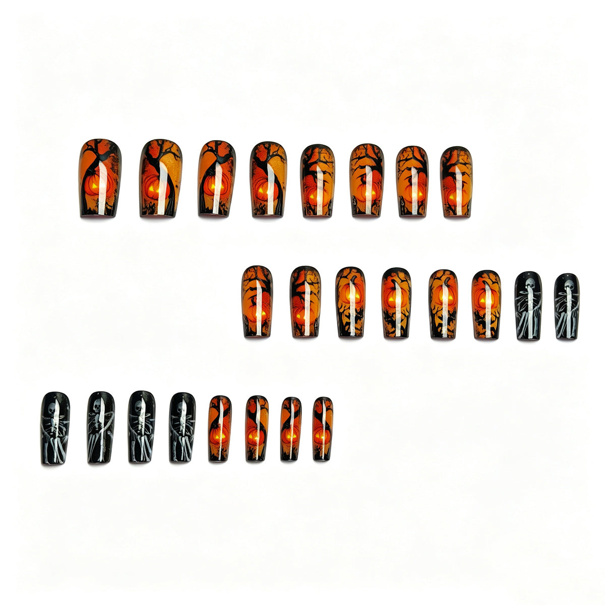 Halloween Press-On Nails | Available in Unbekannt | Glue-Free Application in Minutes for Parties and Nights Out