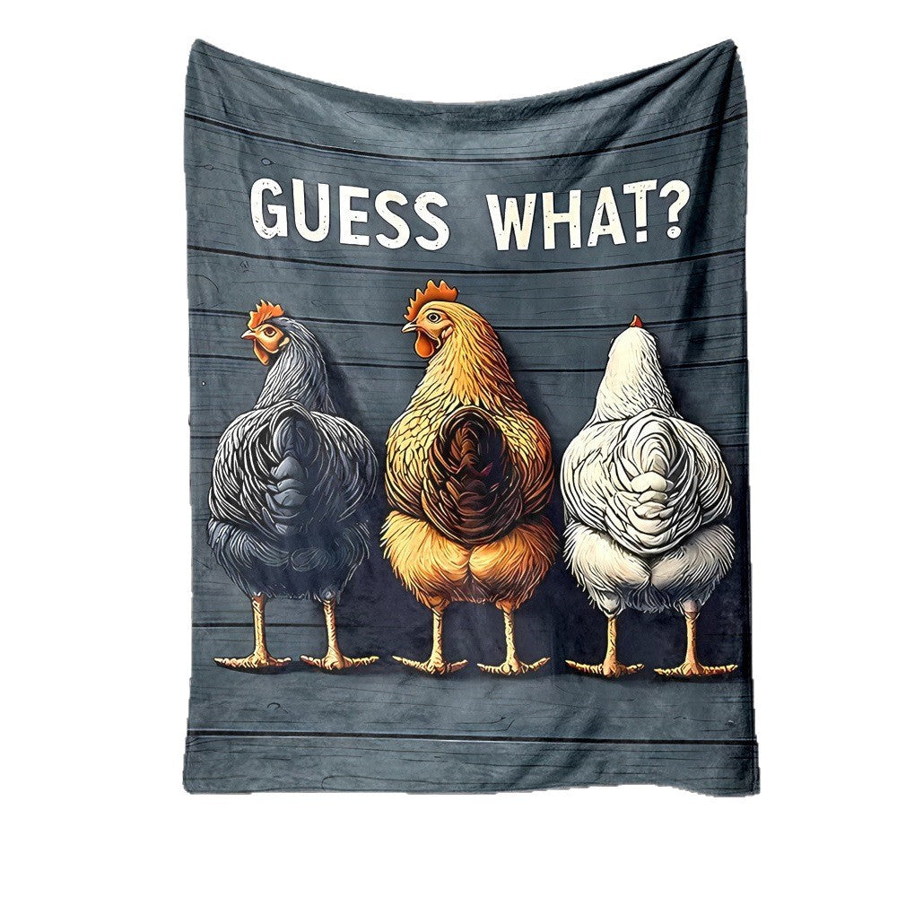 Cartoon Animal Fleece Warm Blanket for Couch and Bed | Machine Washable Throw | 29 Printed Designs