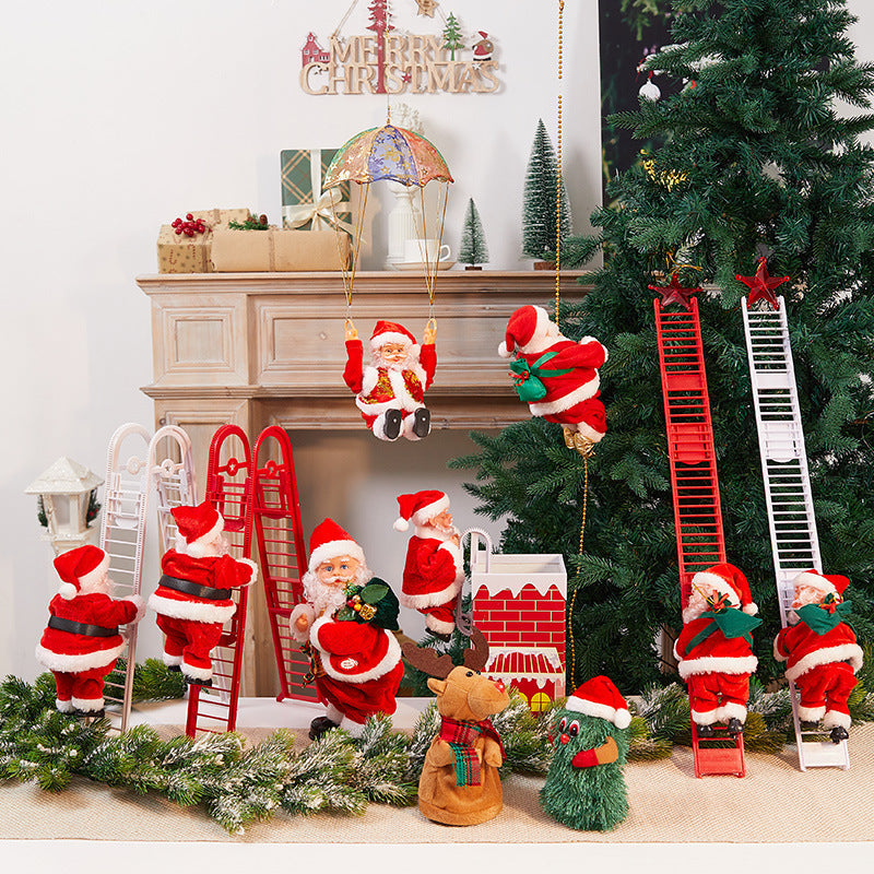 Climbing Santa Claus Figurine Christmas Decorations