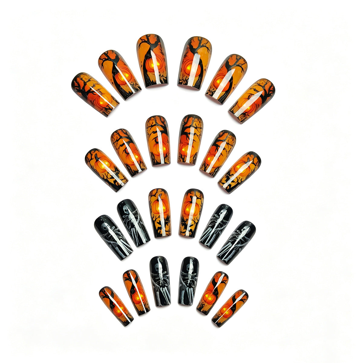 Halloween Press-On Nails | Available in Unbekannt | Glue-Free Application in Minutes for Parties and Nights Out