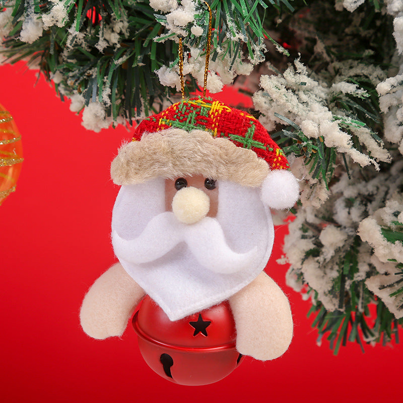 Felt Santa Reindeer Snowman Christmas Tree Ornaments with Bell