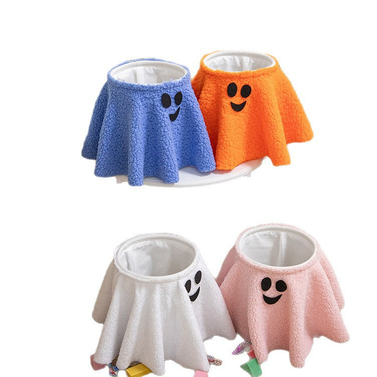 Halloween Ghost Decorative Basket | Available in 4 Colors | Holds Treats and Decorations, Then Stores Them After