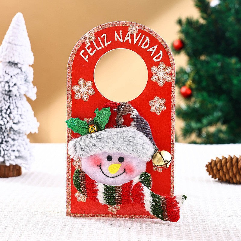 Plush Fabric Christmas Tree Decorations Ornaments Hanging Set