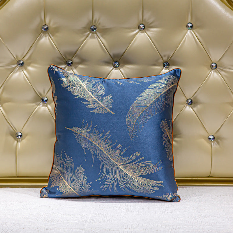 Woven Texture Throw Pillow with Piped Edge | Vertical Stripe Pattern for a Sofa, Bed or Chair | 13 Colors