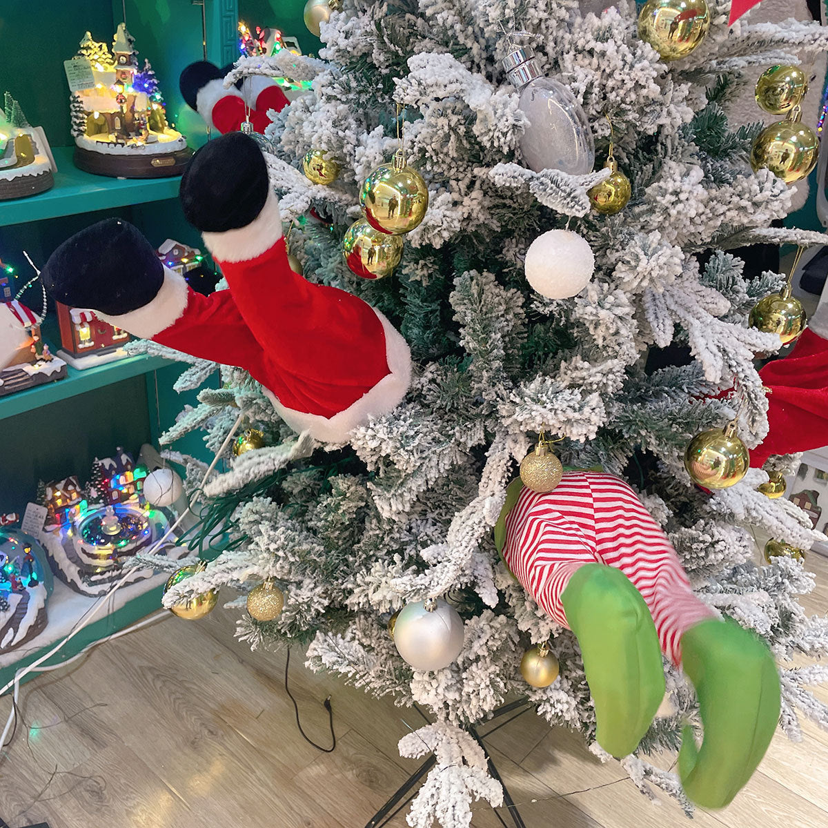 Christmas Tree Decorations Elf Legs Ornament with Striped Pants