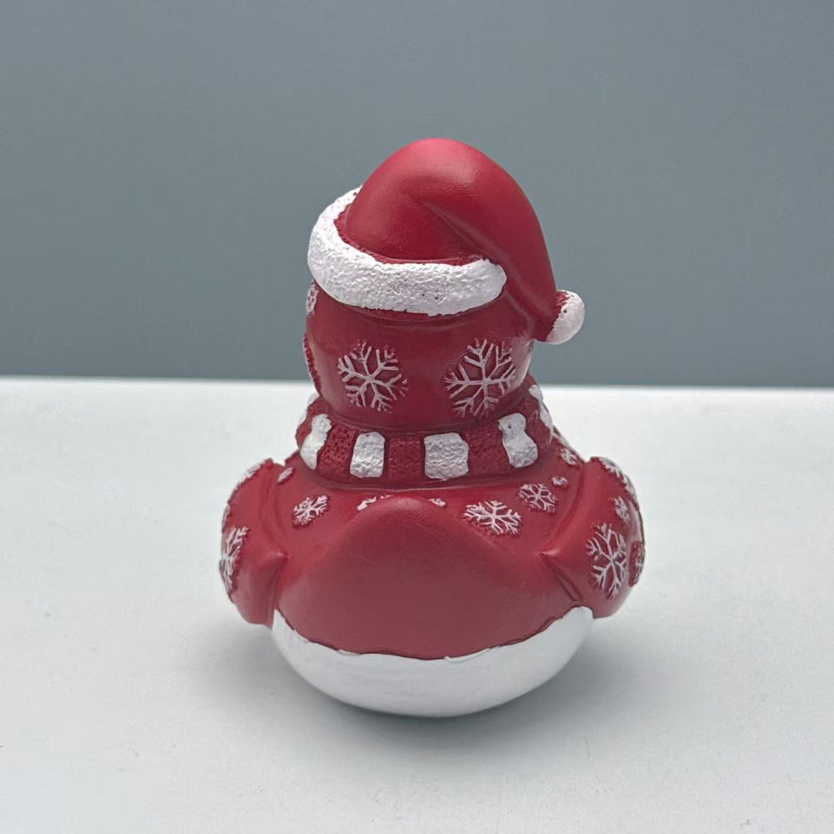 Santa Duck Figurine for Holiday Centerpieces and Shelf Display