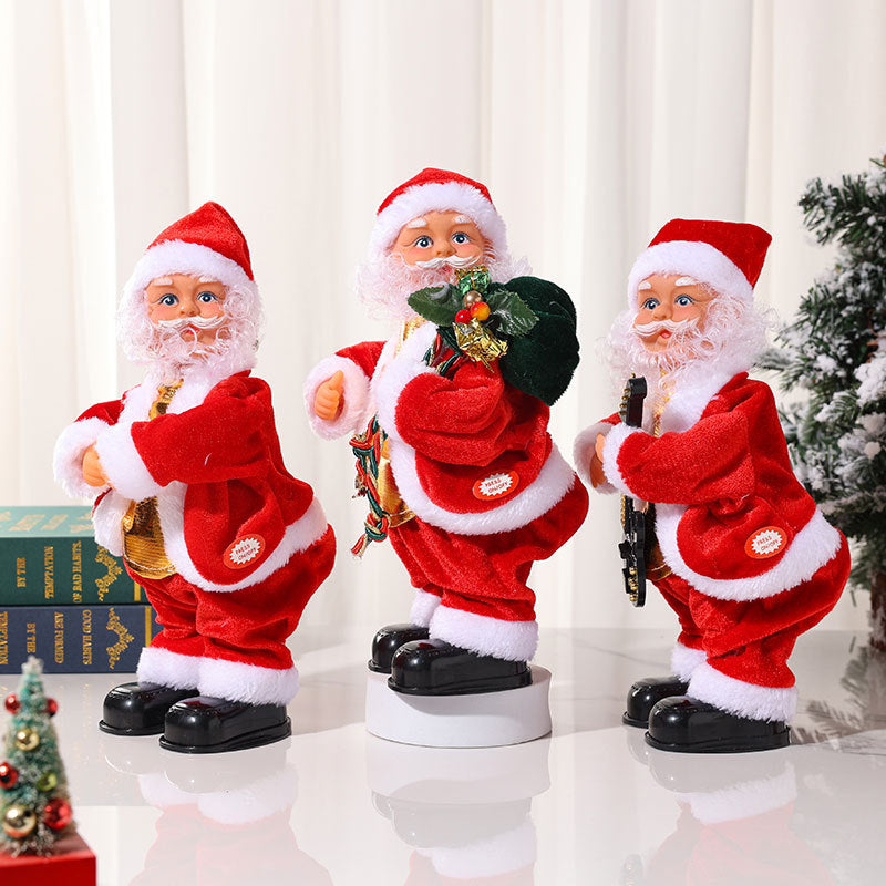 Christmas Santa Claus Figurine Doll for Holiday Decorations