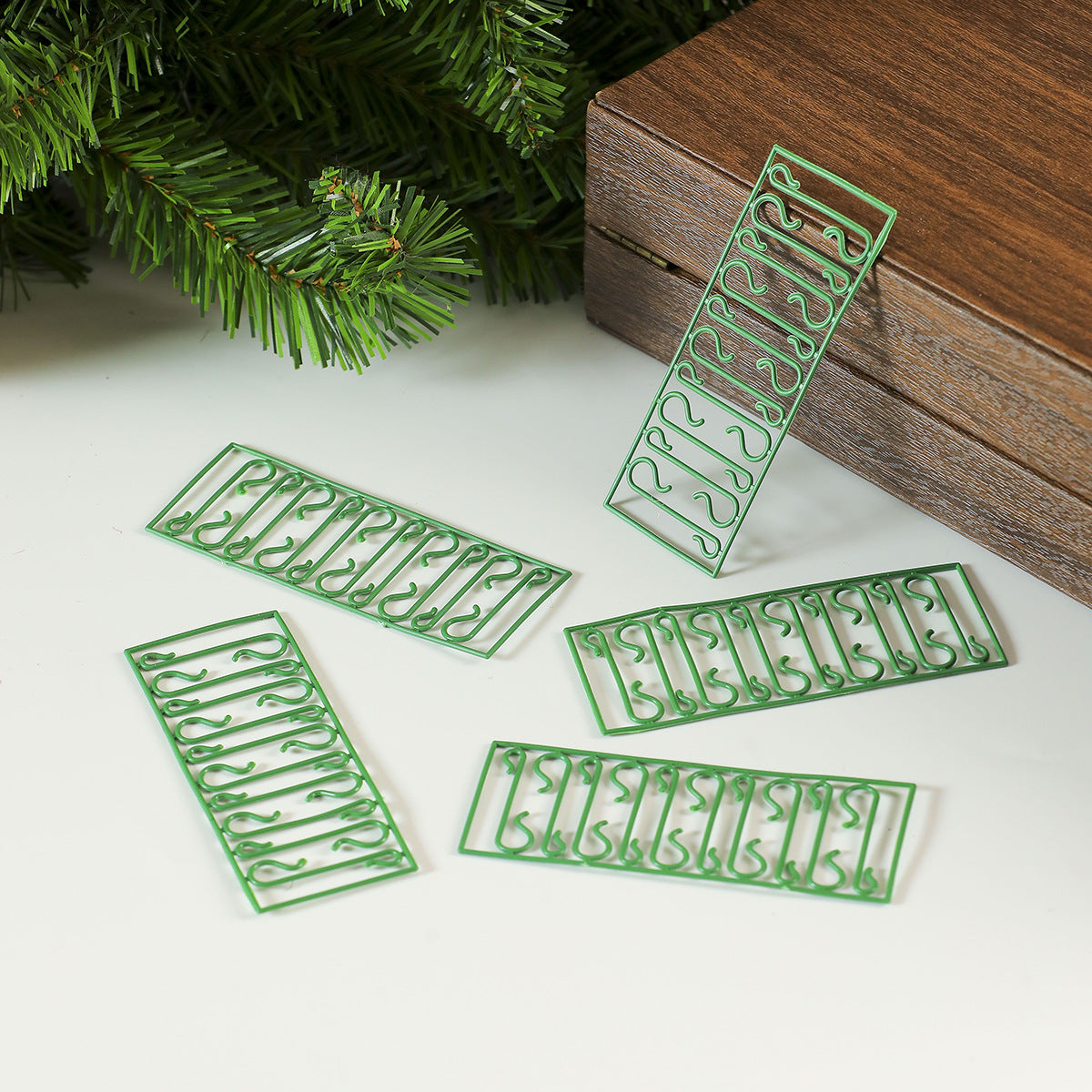 Christmas Tree Ornament Hooks on Sprue for Hanging Decorations