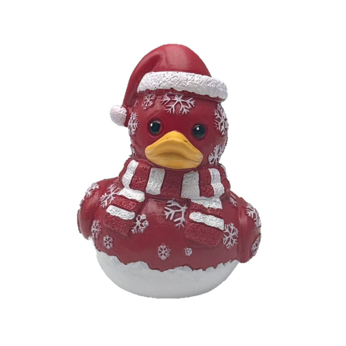 Santa Duck Figurine for Holiday Centerpieces and Shelf Display