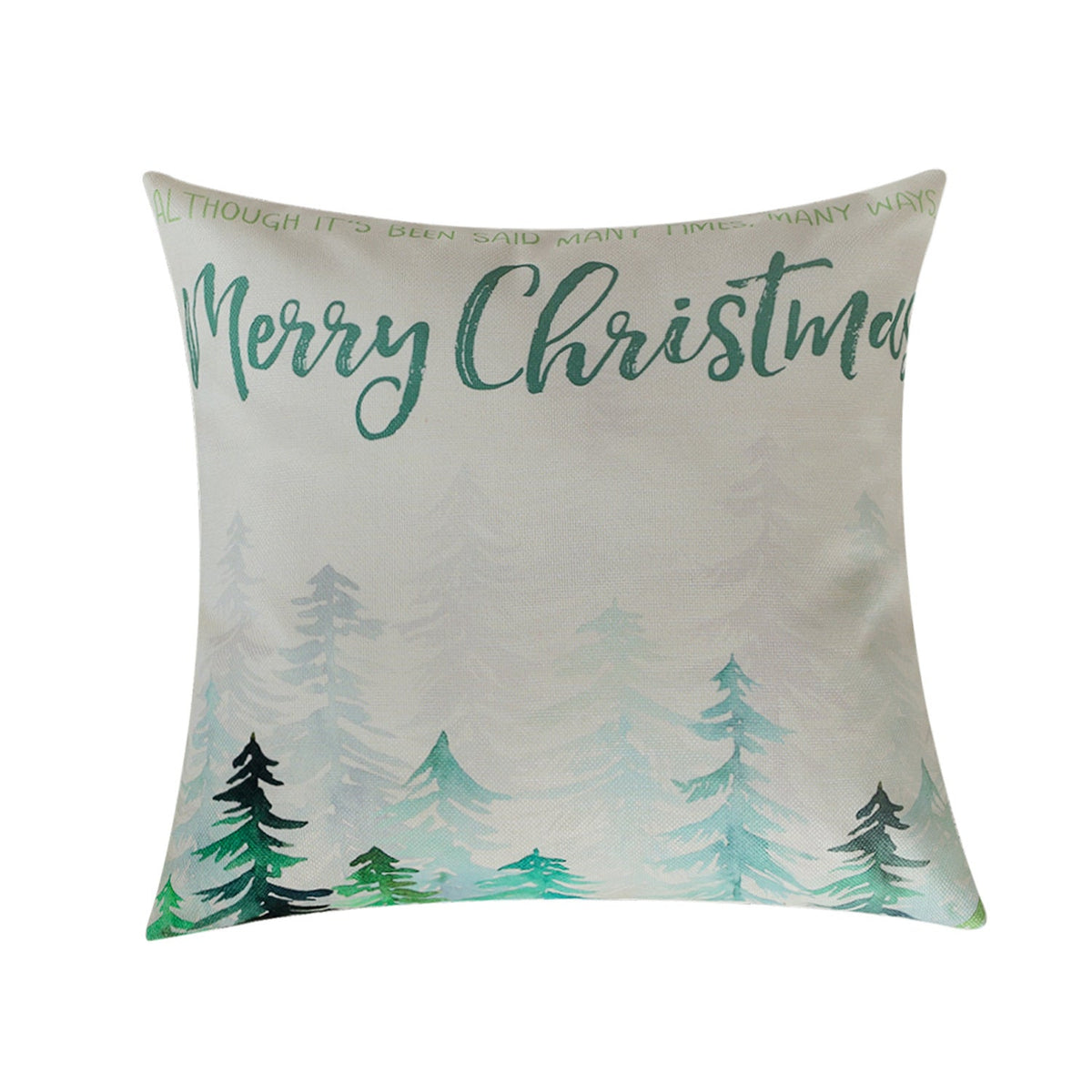 Christmas Throw Pillow Covers with Farm Fresh Tree Print