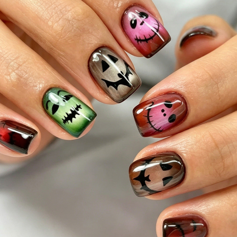 Halloween Press-On Nails | Available in Jelly | Glue-Free Application in Minutes for Parties and Nights Out