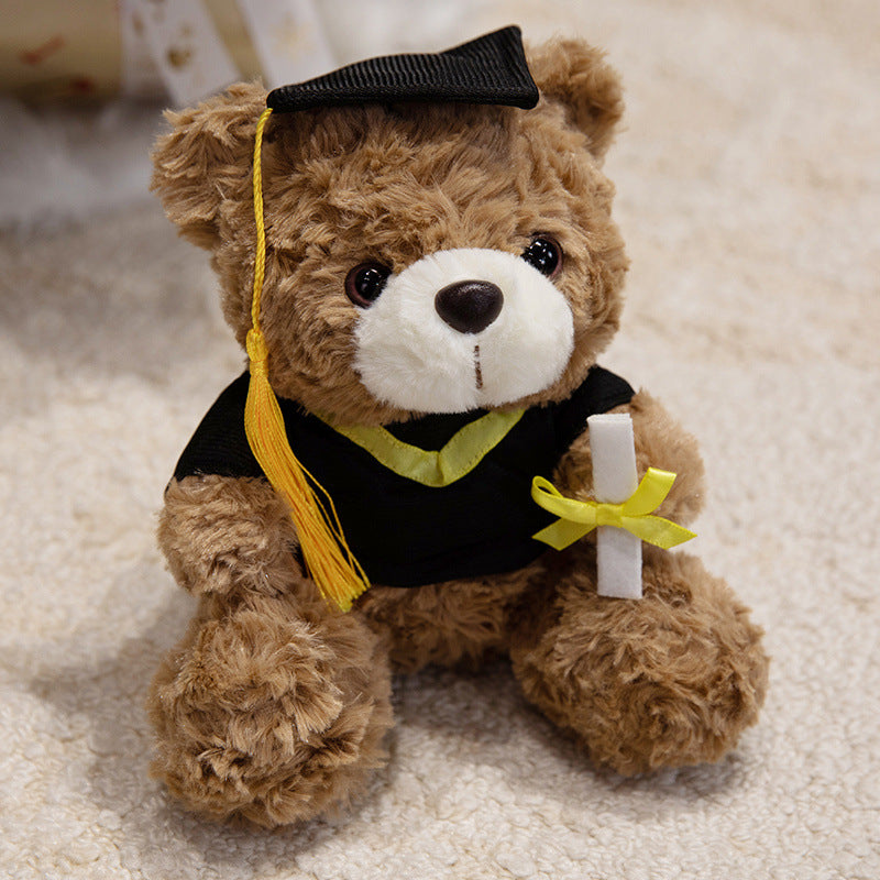 Plush Teddy Bear Christmas Decorations with Santa Hat and Scarf