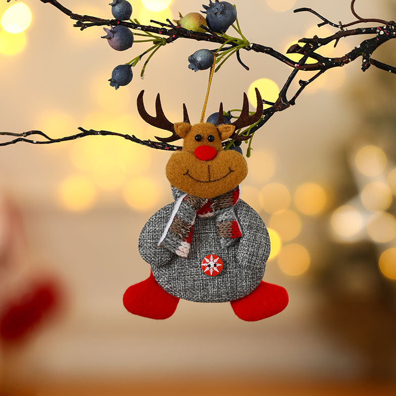 Felt Snowman Christmas Ornament with Scarf and Hat | Hanging Tree Accent in 30 Designs | Soft Indoor Holiday Decorations
