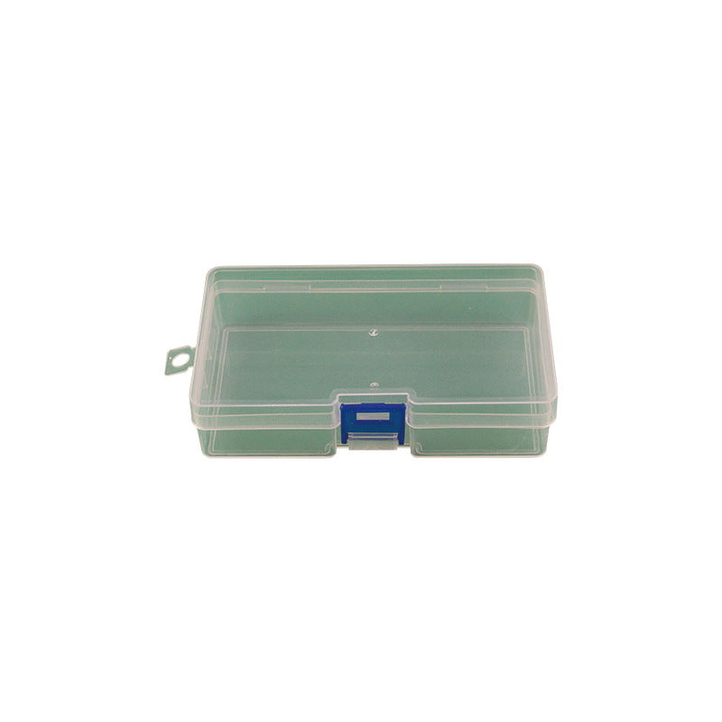 Clear Craft Organizer Case with a Snap Latch | Pocket-Sized Box for Stationery and Small Tools | 2 Colors
