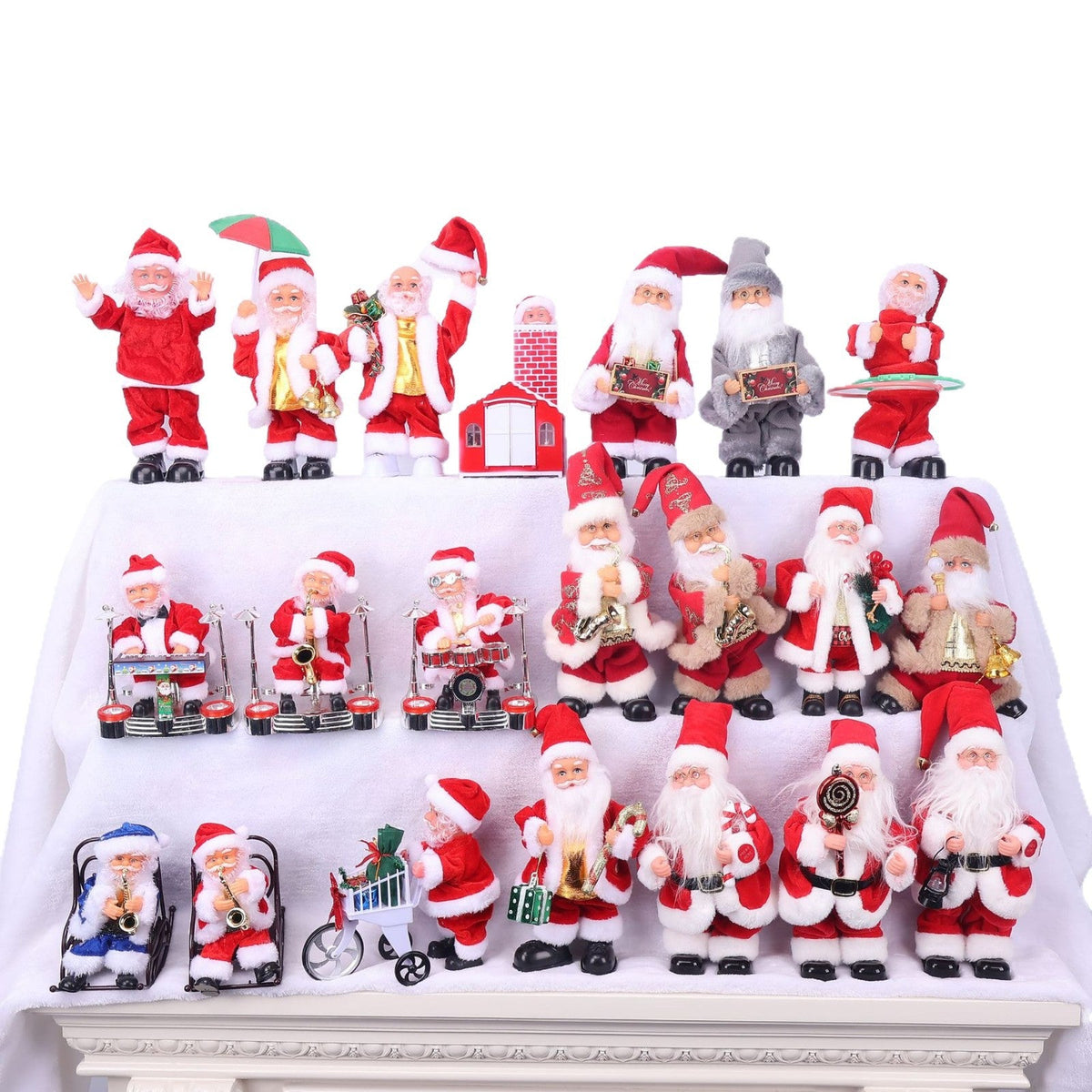 Santa Claus Figurine Christmas Decoration for Home Display