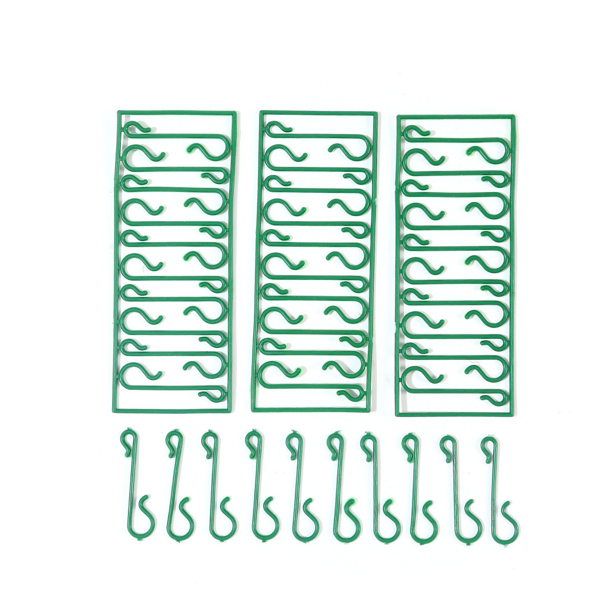 Christmas Tree Ornament Hooks on Sprue for Hanging Decorations