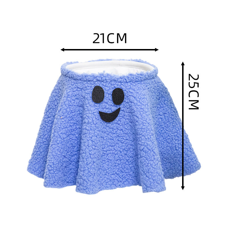 Halloween Ghost Decorative Basket | Available in 4 Colors | Holds Treats and Decorations, Then Stores Them After
