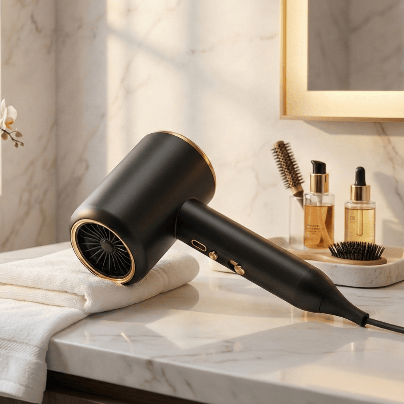 2400W Ionic Hair Dryer with Cold & Warm Air Settings | Fast Drying, Frizz Control | Noise-Optimized Design