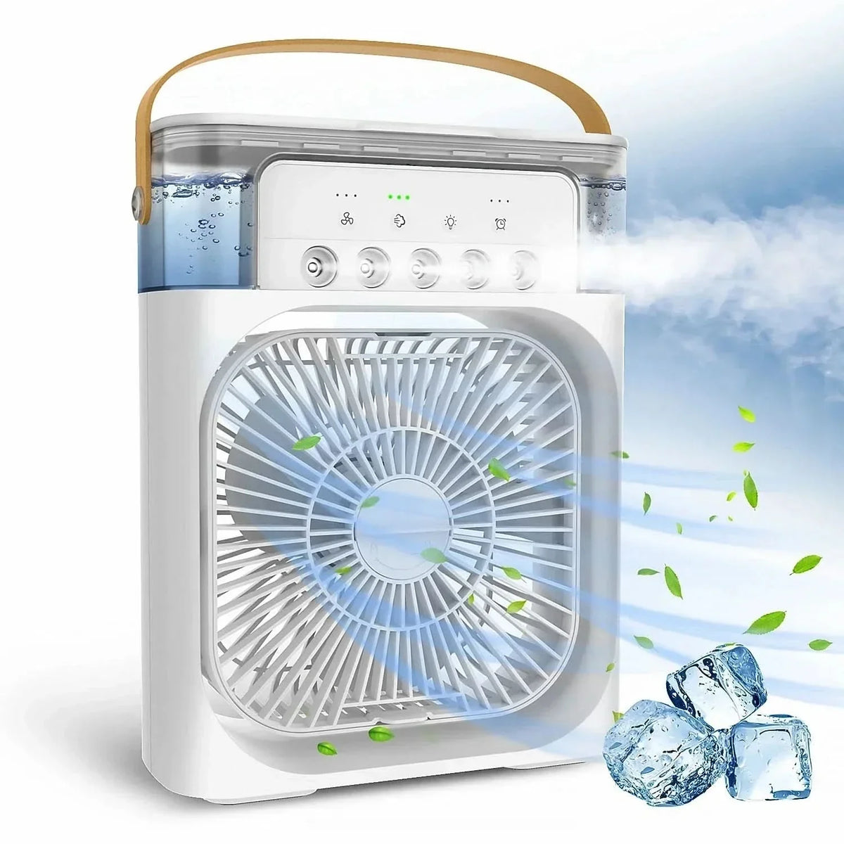 Portable USB Air Cooling Fan | Adjustable Speed and Airflow Direction | Compact Design for Desk and Travel Use