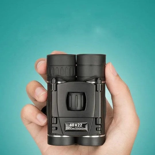 Pocket Binoculars 40x22 for Hunting, Hiking and Nature Watching | Compact 22 mm Lenses That Fit in One Palm