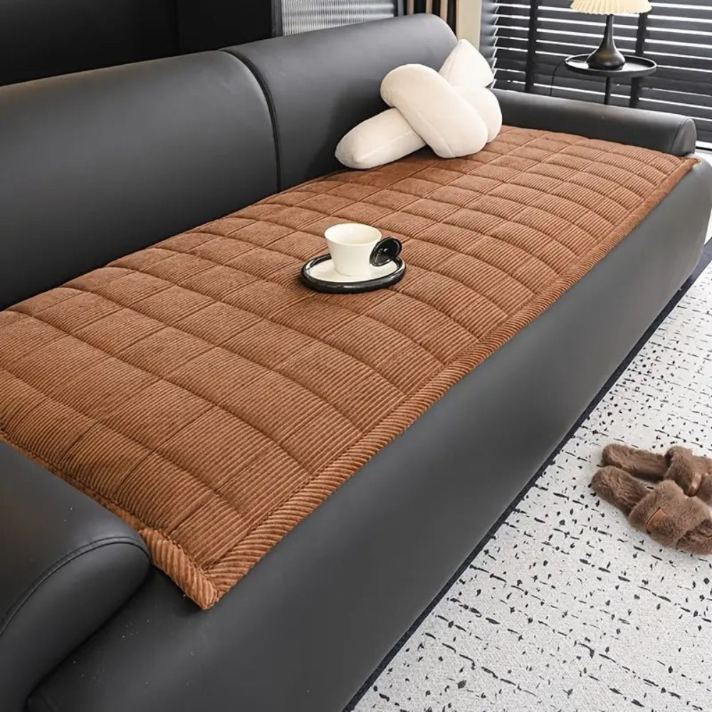 Quilted Couch Cover Mat | Removable Sofa Protector | Practical Everyday Protection for Any Sofa