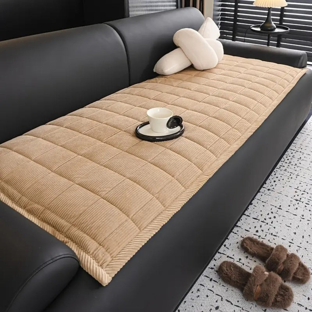 Quilted Couch Cover Mat | Removable Sofa Protector | Practical Everyday Protection for Any Sofa