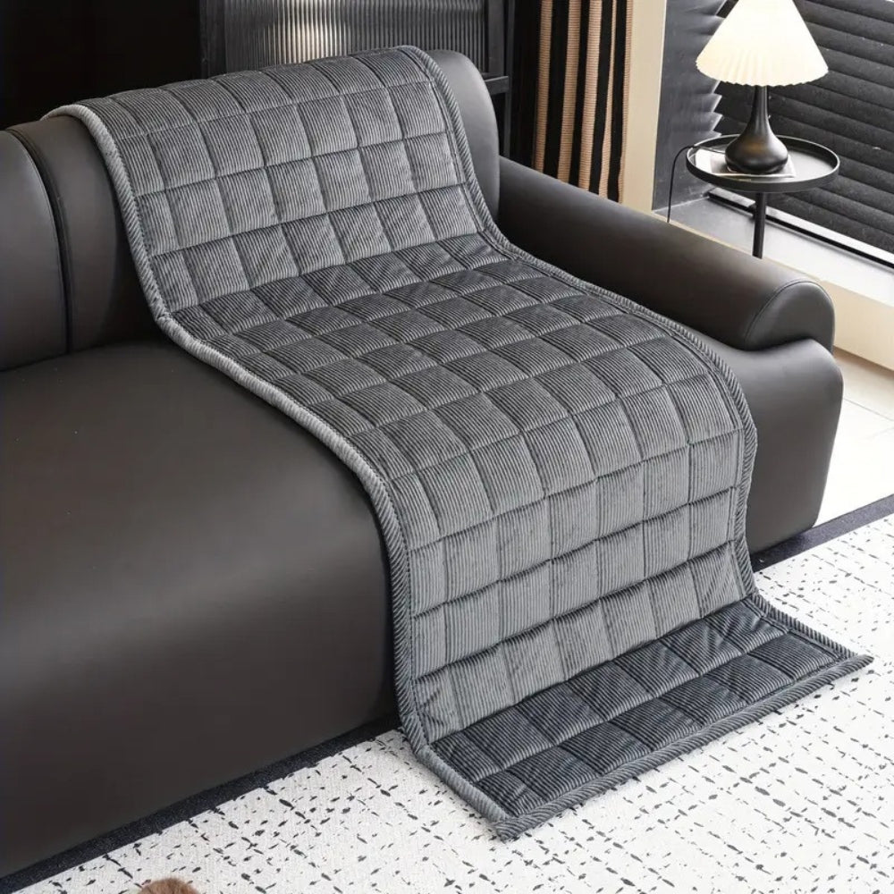 Quilted Couch Cover Mat | Removable Sofa Protector | Practical Everyday Protection for Any Sofa