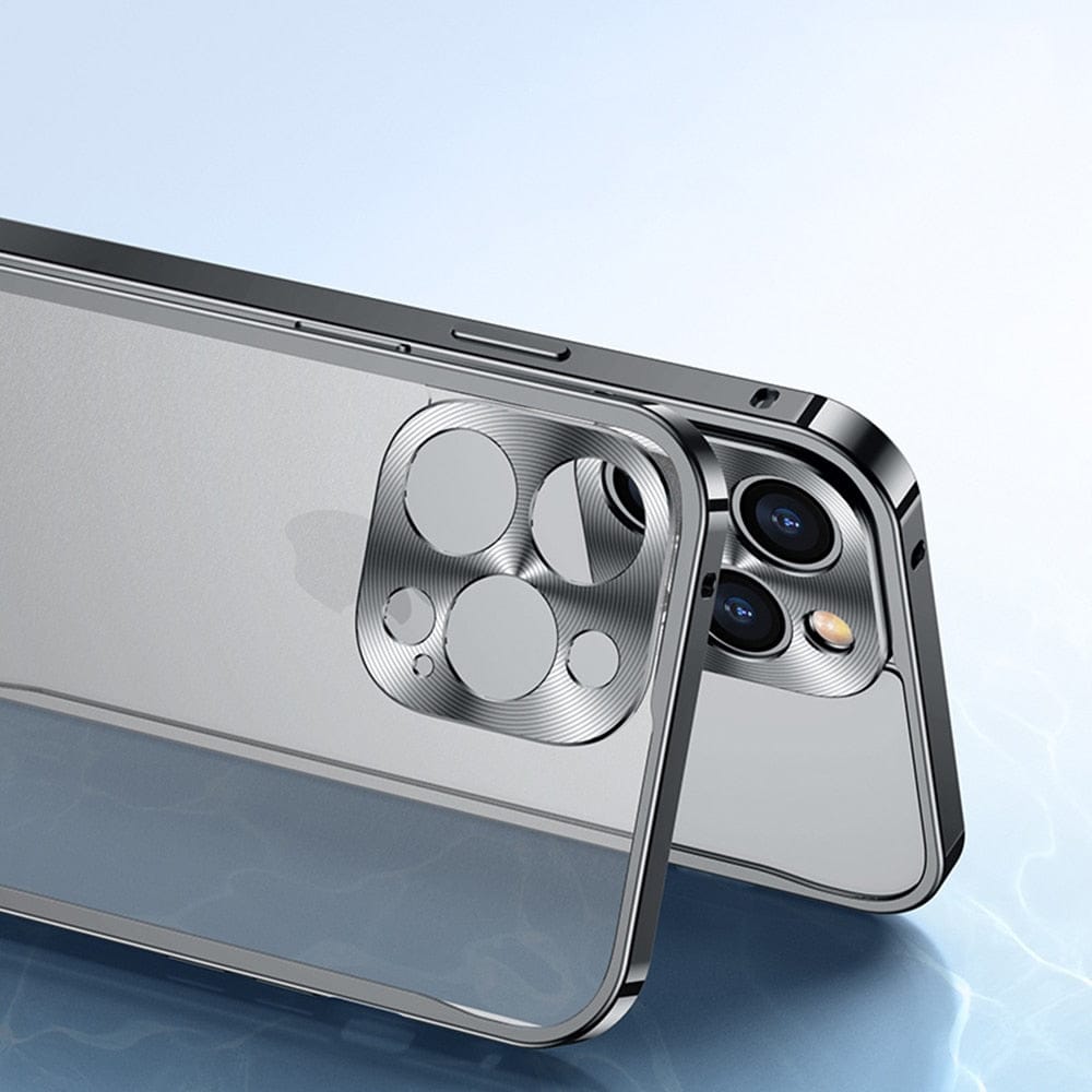Aluminum Phone Case with a CNC Milled Metal Frame | Slim Protective Shell for iPhone 11 through 15 Pro Max