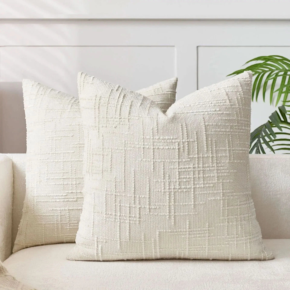 Chenille Pillow Cover in Solid Color | Soft Textured Cushion Cover | Refreshes Living Rooms and Bedrooms