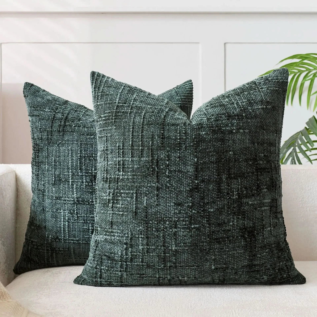 Chenille Pillow Cover in Solid Color | Soft Textured Cushion Cover | Refreshes Living Rooms and Bedrooms