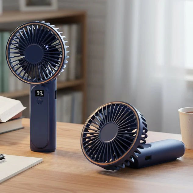 Compact Mini Hand Fan for Quick Cooling | USB Rechargeable, Lightweight | Ideal for Travel & Everyday Use