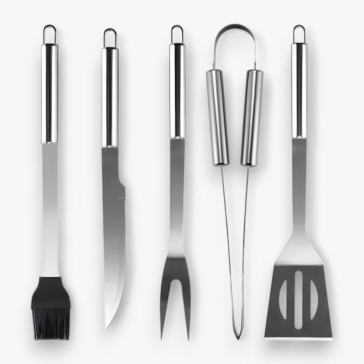 Stainless Steel BBQ Tool Set with Carry Case | Multiple Grilling Utensils Included | Durable Design for Repeated Use