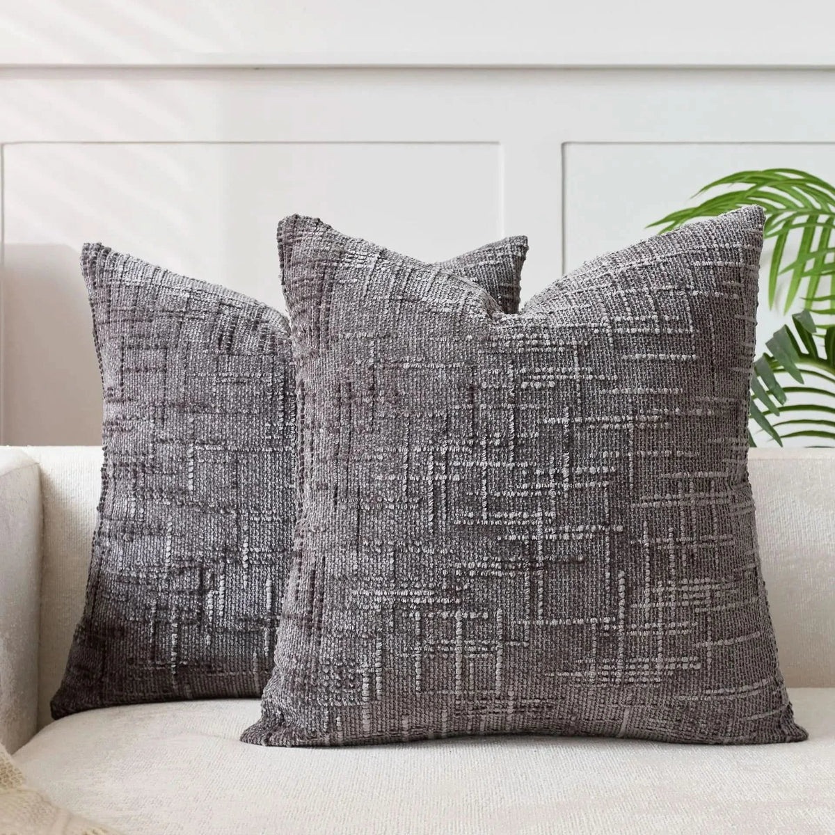 Chenille Pillow Cover in Solid Color | Soft Textured Cushion Cover | Refreshes Living Rooms and Bedrooms
