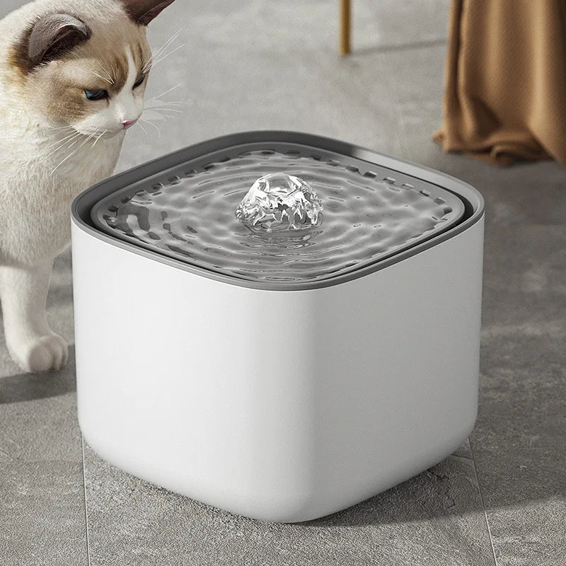 Ultra Quiet Cat Water Fountain with a 3 Liter Tank | Adjustable Flow Rate and USB Power | BPA and Phthalate Free