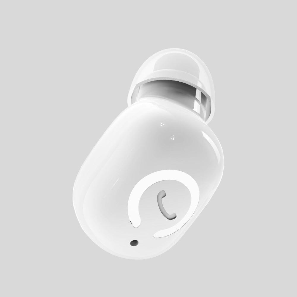 Single Ear Bluetooth Earbuds, Mini and Invisible | Wireless Headset with Condenser Mic | USB Rechargeable 50 mAh