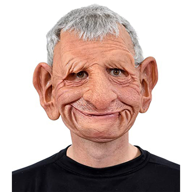 Realistic bearded natural latex full-face Halloween mask, style 28