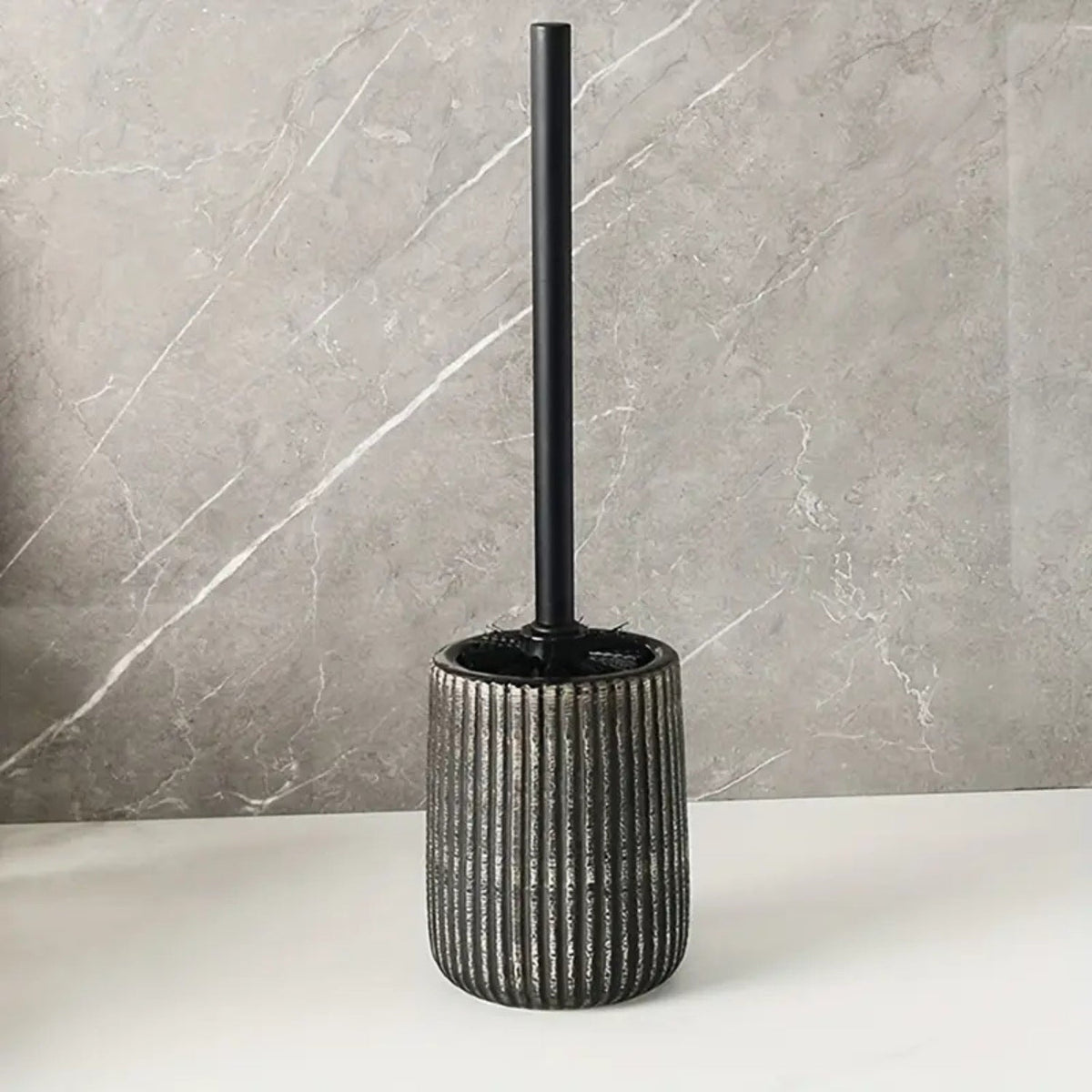 Ceramic Toilet Brush Holder Set